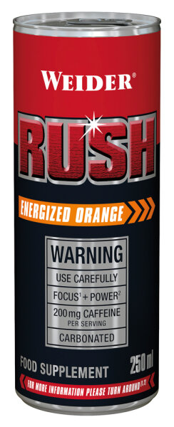 Weider Rush 250ml - Energized Orange