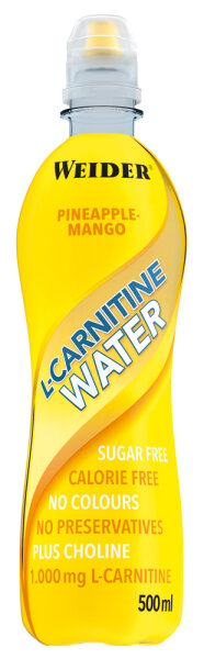 Weider L-Carnitine Water 500ml - Pineapple-Mango