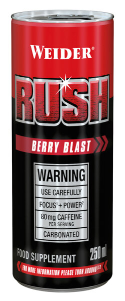 Weider Rush 250ml - Berry Blast EWP
