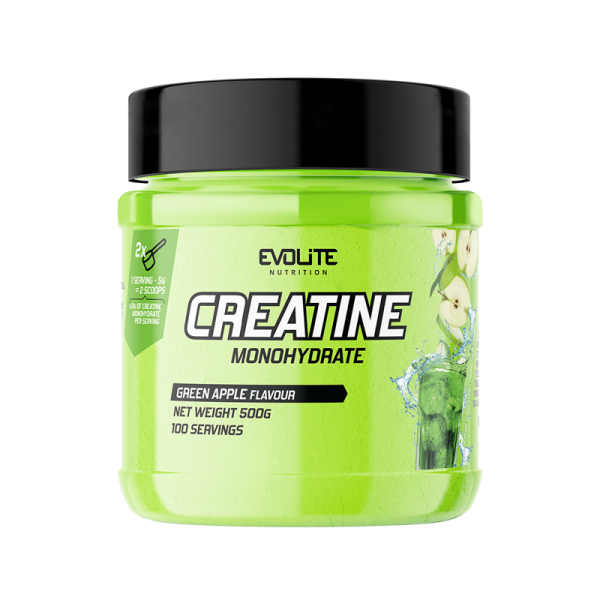 Evolite Nutrition Creatine Monohydrate 500g Green Apple