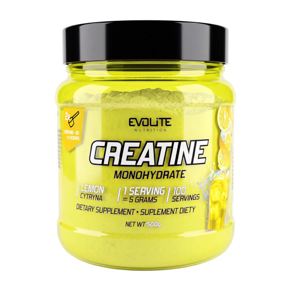 Evolite Nutrition Creatine Monohydrate 500g Lemon