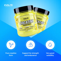 Evolite Nutrition Creatine Monohydrate 500g Lemon