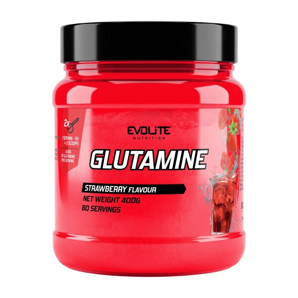 Evolite Nutrition Glutamine 400g Strawberry