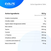 Evolite Nutrition Ultra Pump 420g Black Currant