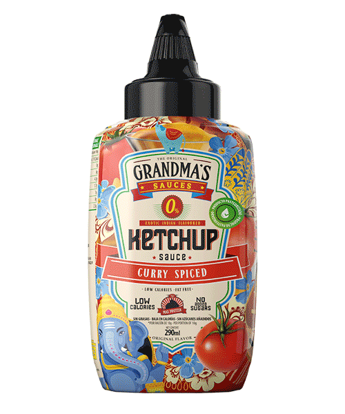 Max Protein Grandmas Sauces 290ml Ketchup Curry Spiced
