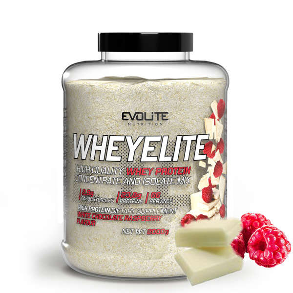 Evolite Nutrition Whey Elite New 2kg White Chocolate Raspberry