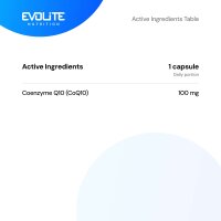 Evolite Nutrition Coenzyme Q10 100 Softgel 100mg
