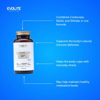 Evolite Nutrition Cordyceps Complex 60 Vege Caps
