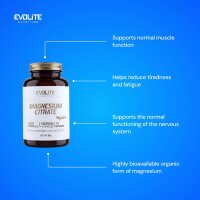 Evolite Nutrition Magnesium Citrate 550mg 150 Vege Caps