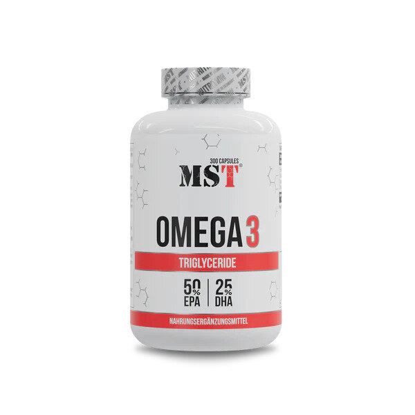 MST Nutrition Omega 3 Triglyceride 300 Softgels 1000mg | 500 EPA / 250 DHA