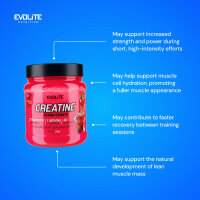 Evolite Nutrition Creatine Monohydrate 300g Strawberry
