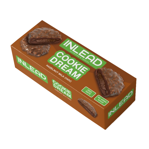 Inlead Nutrition Cookie Dream Hazelnut 128 g-Milk Choc