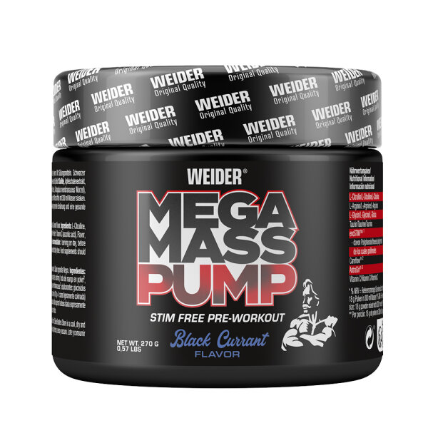 Weider Mega Mass Pump 270g Black Currant