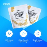 Evolite Nutrition Casein 1kg Banana Milkshake