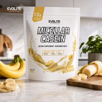 Evolite Nutrition Casein 1kg Banana Milkshake