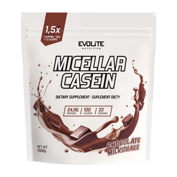 Evolite Nutrition Casein 1kg Chocolate Milkshake