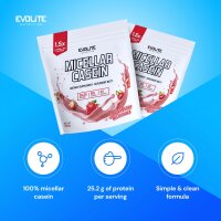 Evolite Nutrition Casein 1kg Strawberry Milkshake