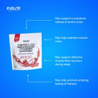 Evolite Nutrition Casein 1kg Strawberry Milkshake