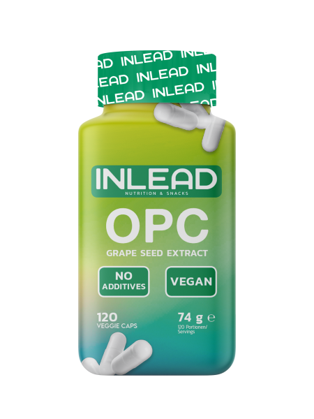 Inlead Nutrition OPC Grape Seed Extract Traubenkernen 120 Veggie Caps