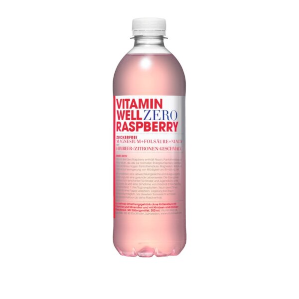 Vitamin Well Zero Raspberry 500ml