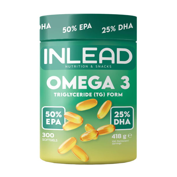 Inlead Nutrition Omega 3 500EPA / 250DHA 300 Softgels