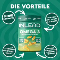 Inlead Nutrition Omega 3 500EPA / 250DHA 300 Softgels