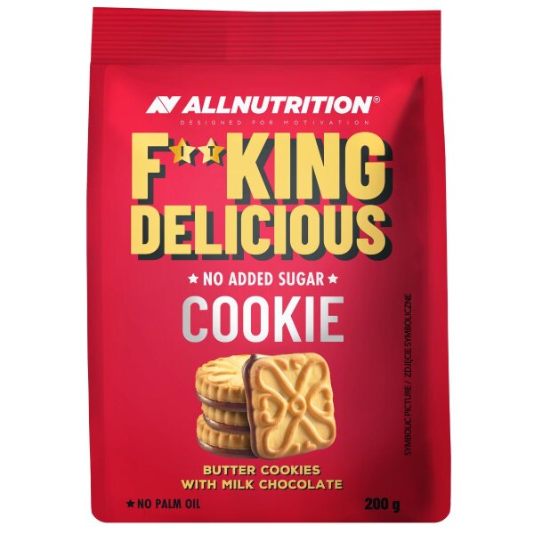 Allnutrition Fitking Delicious Cookie Butter Cookies with Milk Chocolate 200g