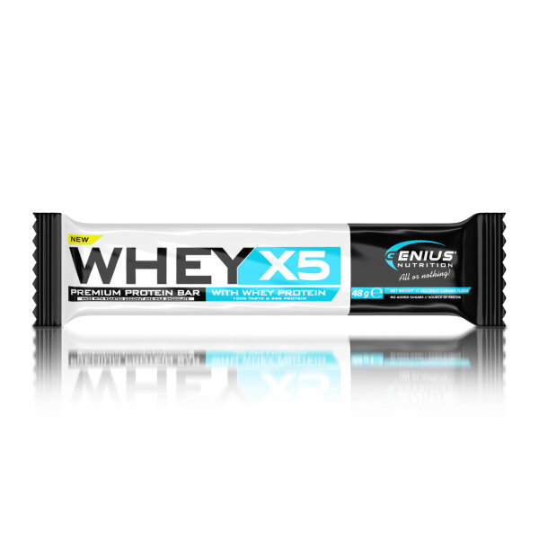 Genius Nutrition Whey-X5 Protein Bar 48g Caramel Roasted Coconut