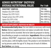 Genius Nutrition Enzyfuse 90Tabs