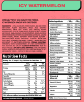 Nano Supps CFR Pre-Workout 400g Icy Watermelon