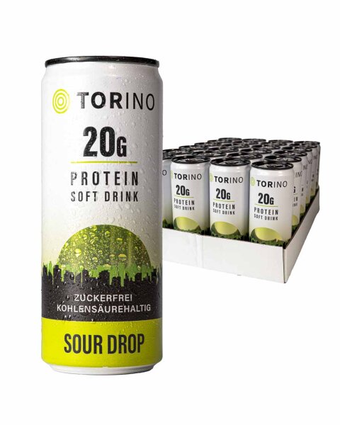 Torino 20g Protein Soft Drink 24x 330ml Sour Drop