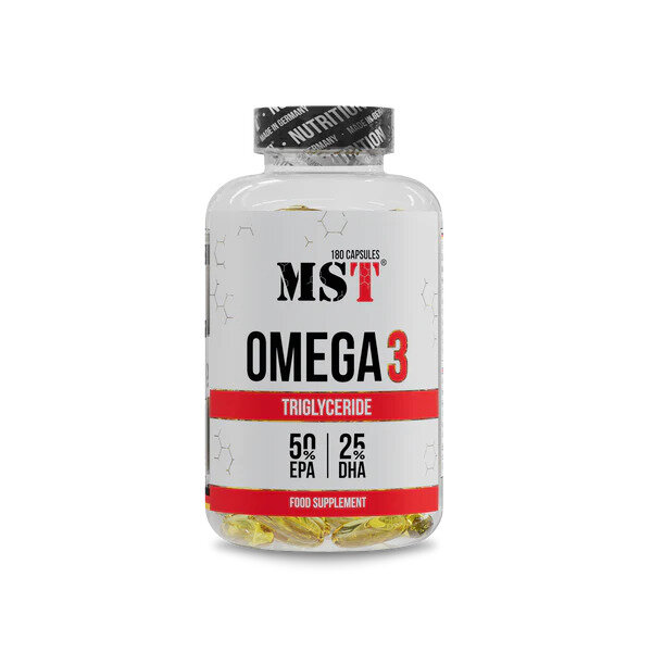 MST Nutrition Omega 3 Triglyceride 180 Softgels 1000mg | 500 EPA / 250 DHA