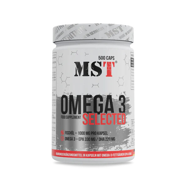 MST Nutrition Omega 3 Selected 500 Kapseln - 330EPA/220DHA