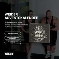 Weider Fitness Adventskalender 2026 mit 24 Sportern&auml;hrungsprodukten