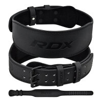RDX Sports 4-Inch Leather Gym Belt