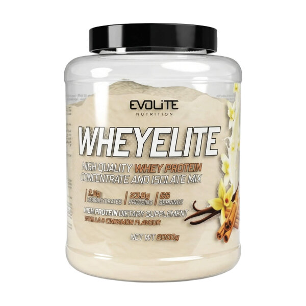 Evolite Nutrition Whey Elite New 2kg Vanilla and Cinnamon