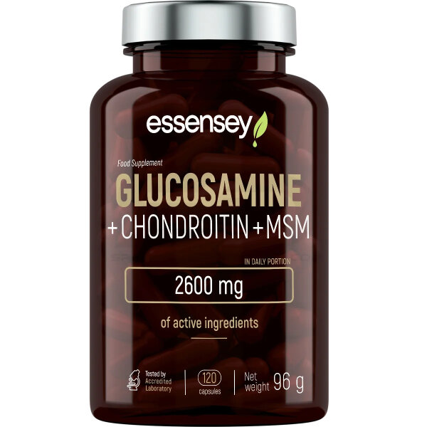 Essensey Glucosamine + Chondroitin + MSM 120caps