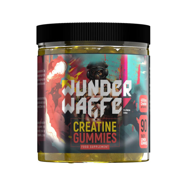 Wunderwaffe Creatine Gummies 4500mg 90 Stück- Lemon