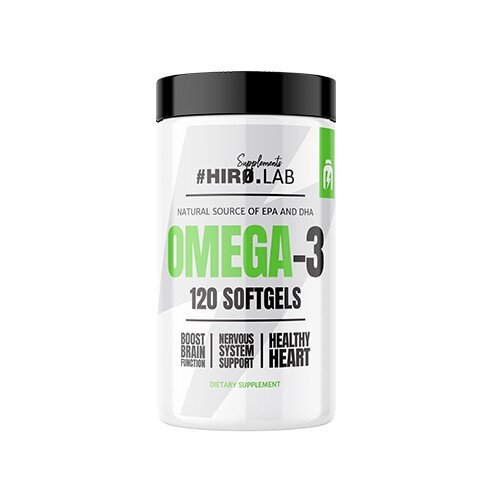 Hiro Lab Omega 3 - 1000 mg Fischöl - 330 EPA / 220 DHA - 120 Softgels