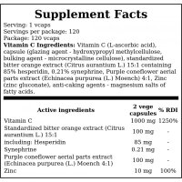 Hiro Lab Vitamin C 1000 mg + Bioflavonoide - 120 vegane Kapseln