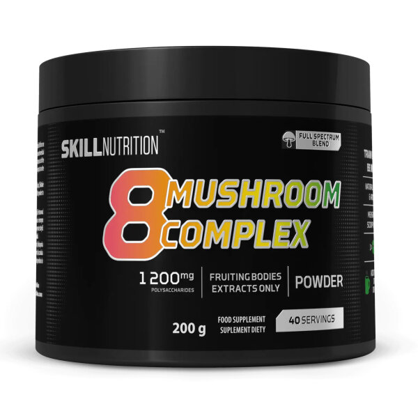 Skill Nutrition 8 Mushroom Complex – 200g Pulver