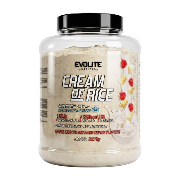 Evolite Nutrition Cream of Rice 2270g White Chocolate Raspberry