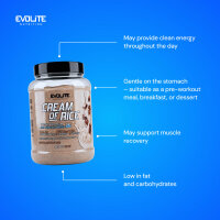 Evolite Nutrition Cream of Rice 900g Chocolate