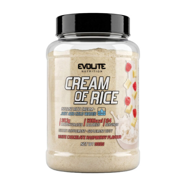 Evolite Nutrition Cream of Rice 900g White Chocolate Raspberry