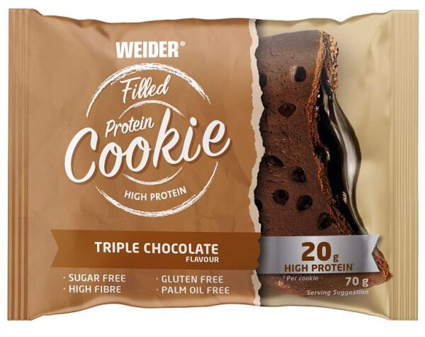 Weider Filled Protein Cookie 70g Triple Chocolate