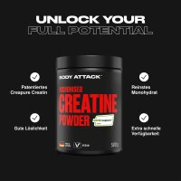 Body Attack Micronised Creatine Powder Creapure 500 g