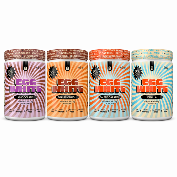Nano Supps Egg White Protein Powder 750g Salted Caramel