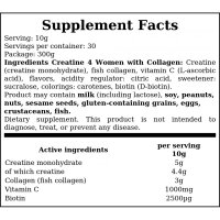 Hiro Lab Creatine 4 Women mit Kollagen 300 g Lemon-Orange