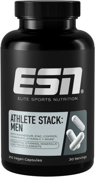 ESN Athlete Stack: Men 210 vegan caps