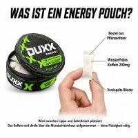 DUXX Energy Pouches Koffein 200mg Crispy Mint 18 Beutel